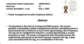 Power Management in Radio Frequency Devices
